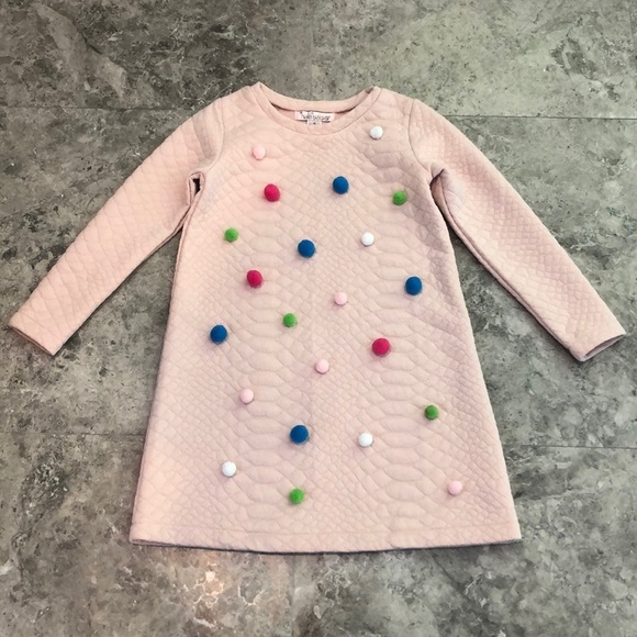 Halabaloo Pink Long Sleeve Dress Size 6 - Picture 1 of 4